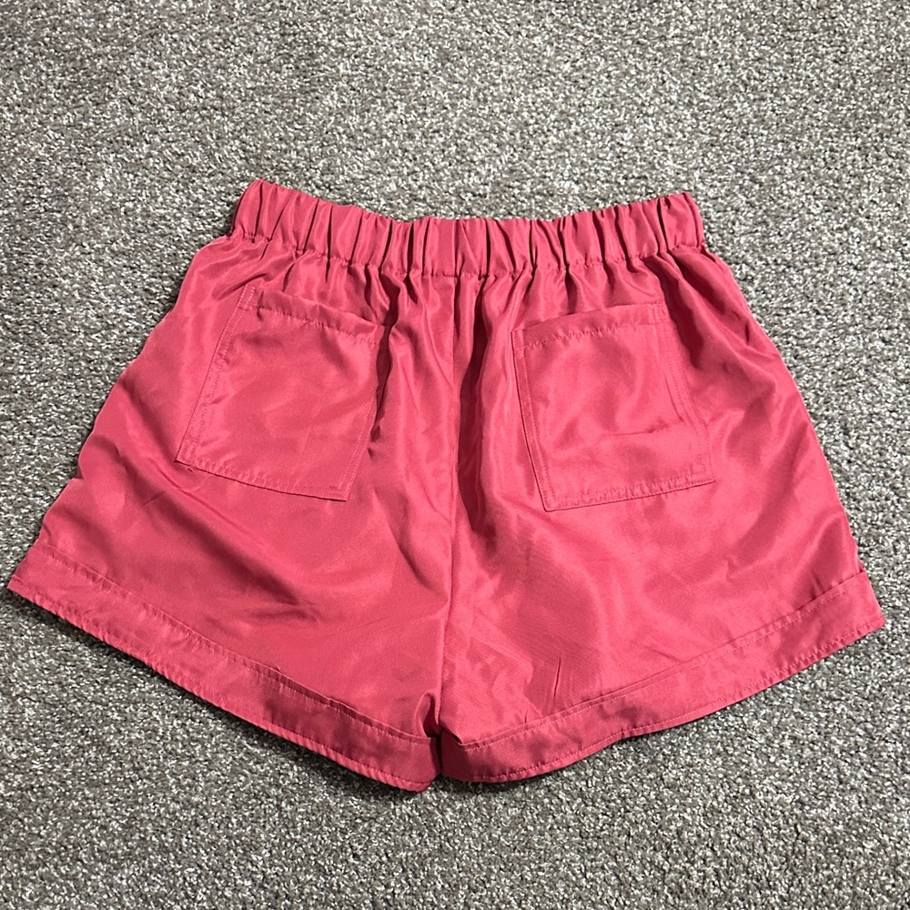 Zenana Outfitters High Waist Pink Shorts - Picture 3 of 6